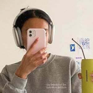 Selfmade Grey Crew-Neck Embroidered Sweatshirt